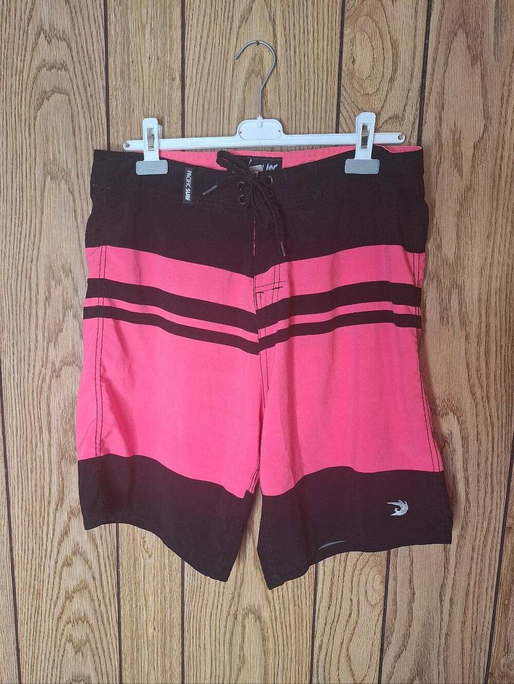 Pacific Surf By Exist Mens Size XL  Multi Color Board Shorts Drawstring